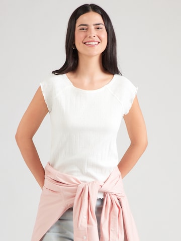 Tricou de la Pepe Jeans pe alb: față