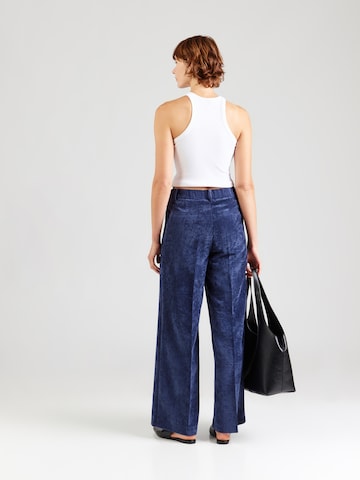 MORE & MORE - Pierna ancha Pantalón de pinzas en azul