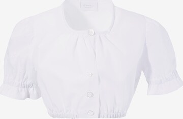 H.Moser Trachtenbluse in White: front