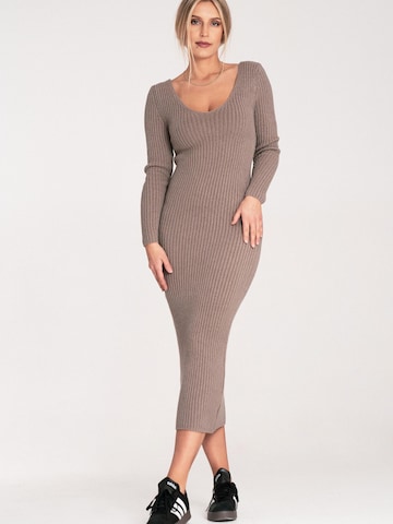 Robes en maille 'M1090' Figl en beige