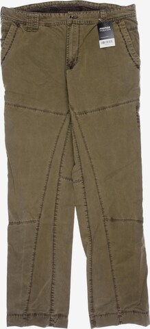 CAMP DAVID Pants in 34 in Green: front