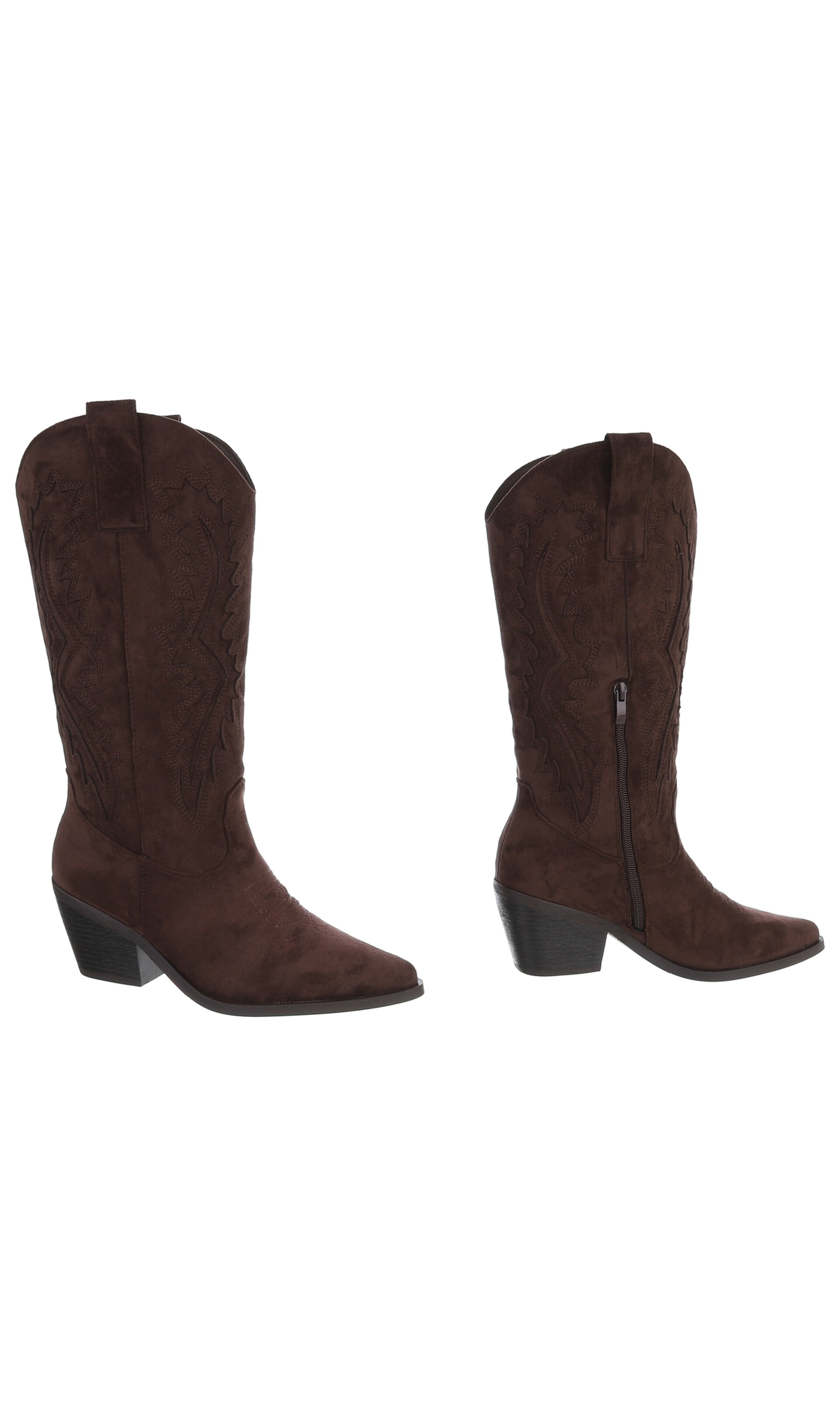 Ital-Design Cowboystiefel in Braun
