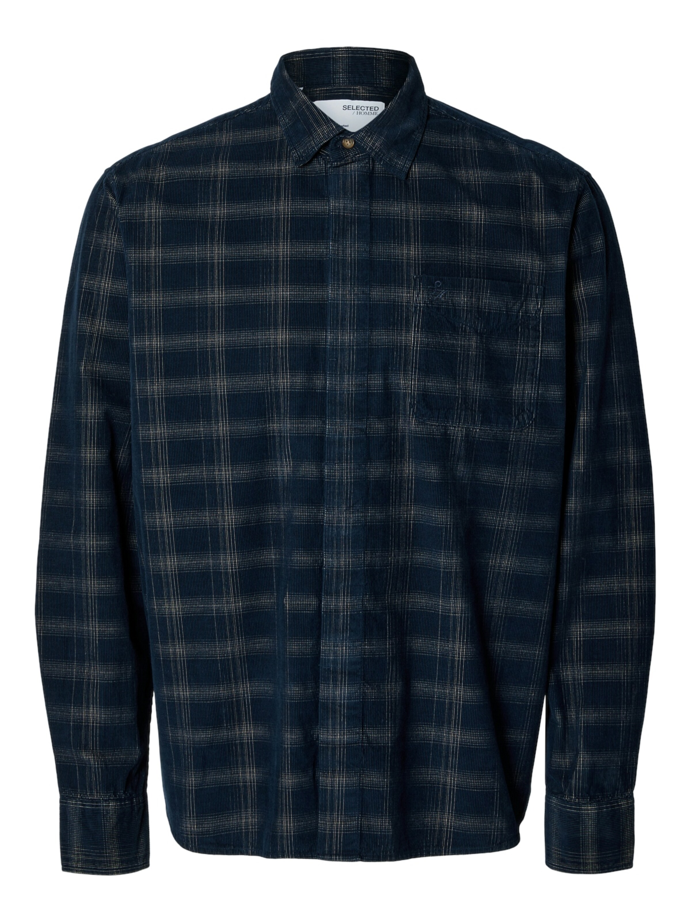 SELECTED Comfort Fit Πουκάμισο σε μπλε: μπροστά
