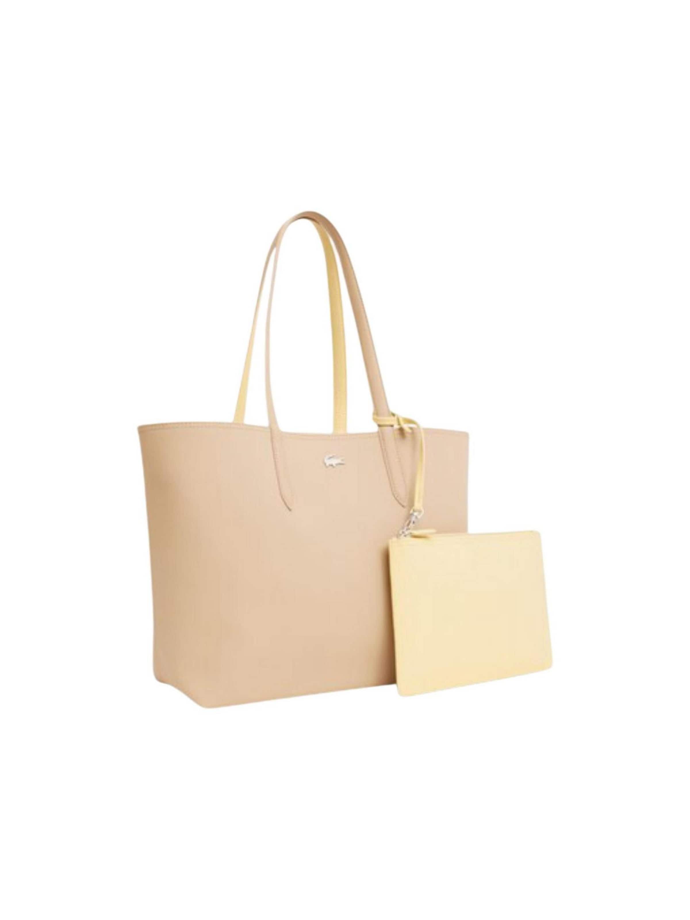 LACOSTE - Bolso de hombro 'SHOPPING NF2142' en beige