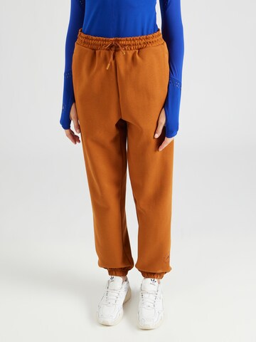 ADIDAS BY STELLA MCCARTNEY - Tapered Calças de desporto em castanho: frente