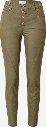 PULZ Jeans Skinny Jeans in Green: front