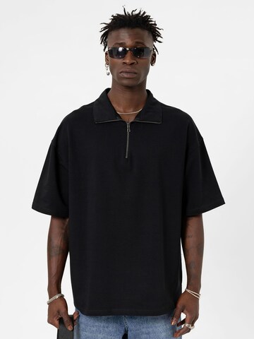 VAMOS CLO T-shirt 'Delphinium' i svart: framsida