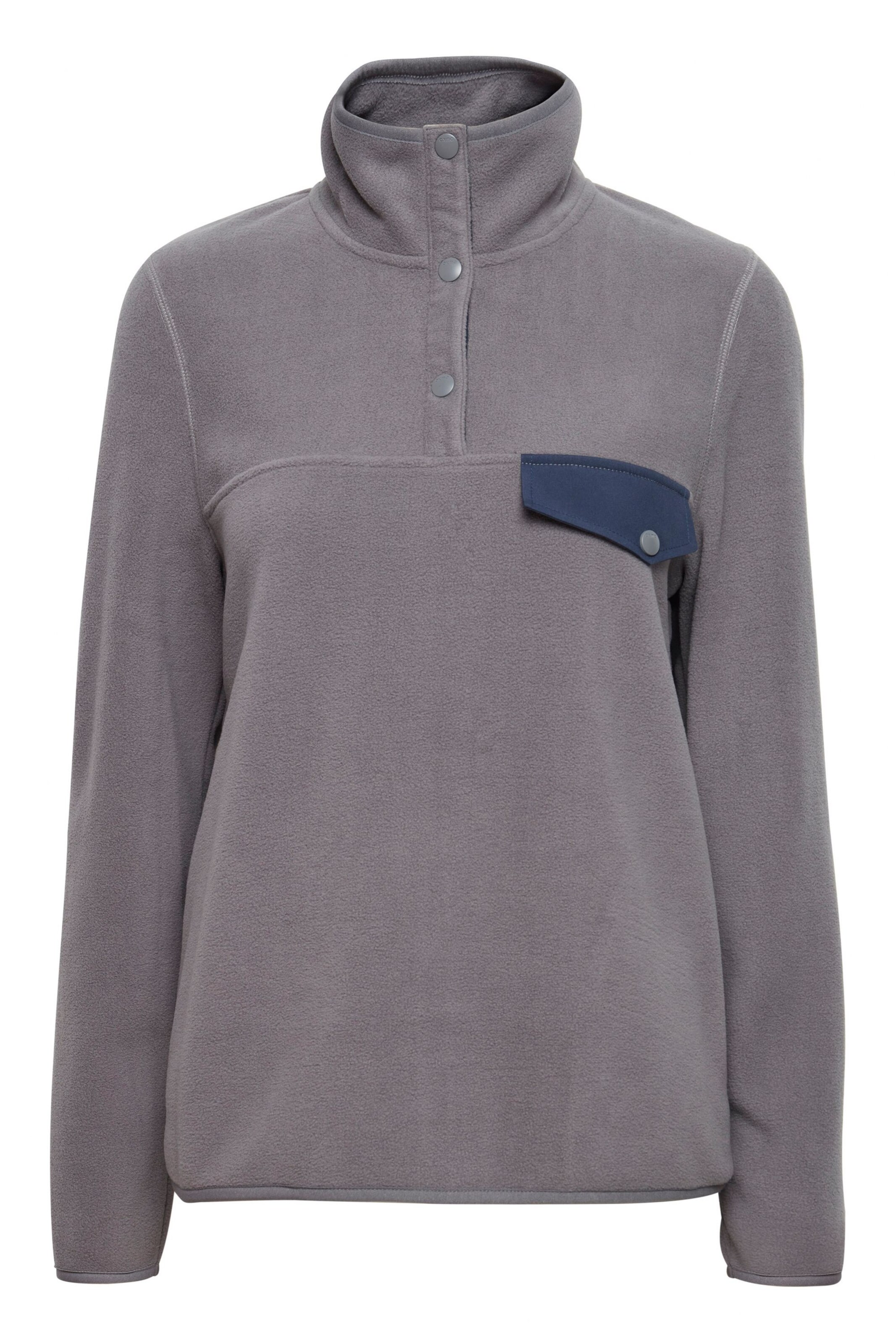 Oxmo - Chaqueta polar en gris: frente