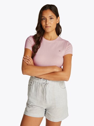 Tommy Jeans Shirt in Pink: front
