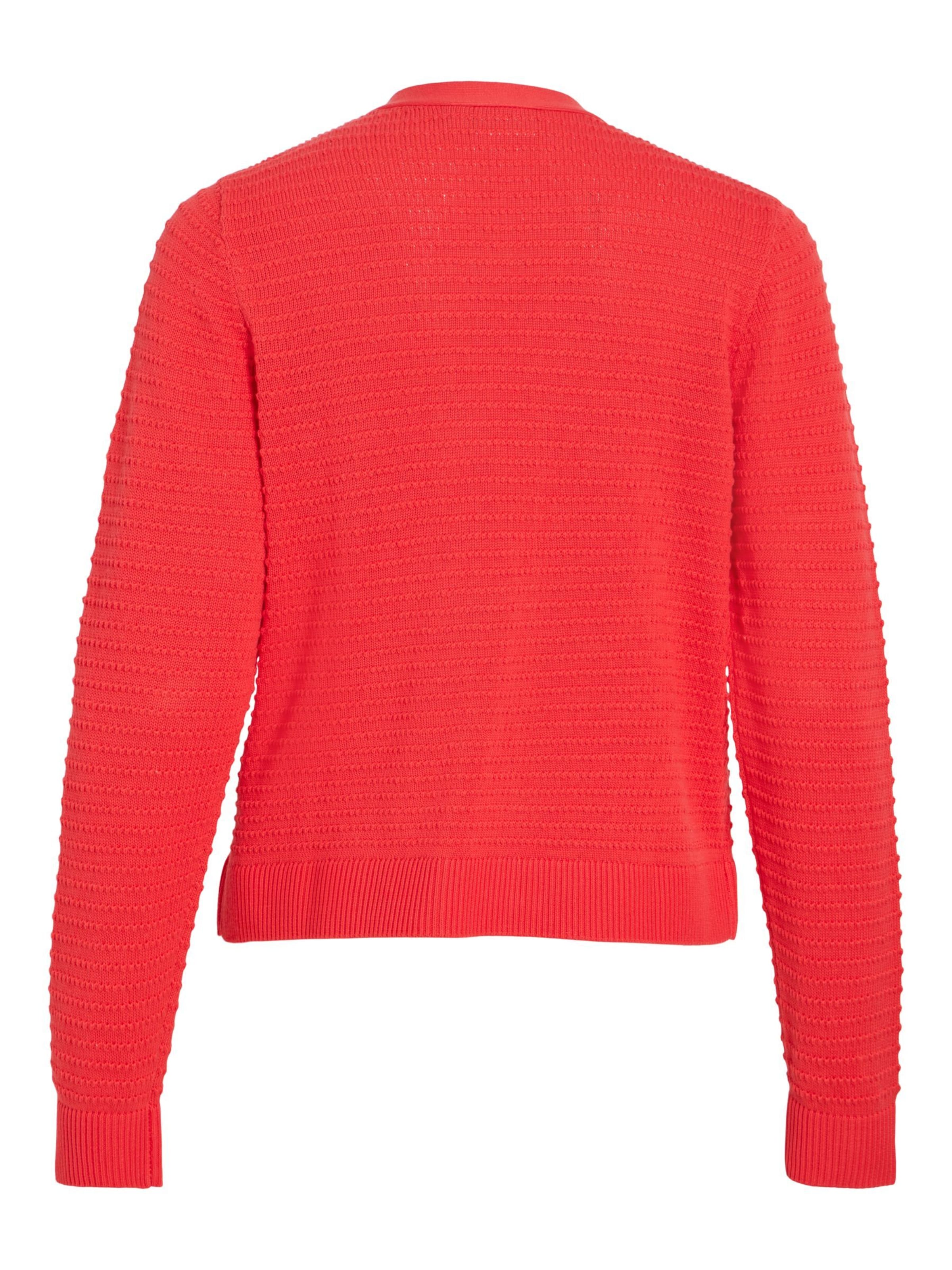 Cardigan 'VILollo' VILA en rouge
