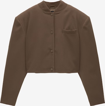 Veste mi-saison Pull&Bear en marron : devant