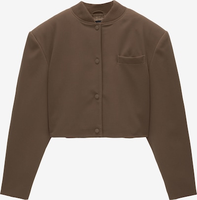 Pull&Bear Veste mi-saison en chocolat, Vue avec produit