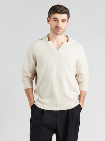 Pull-over 'Ucari' BOSS en blanc : devant