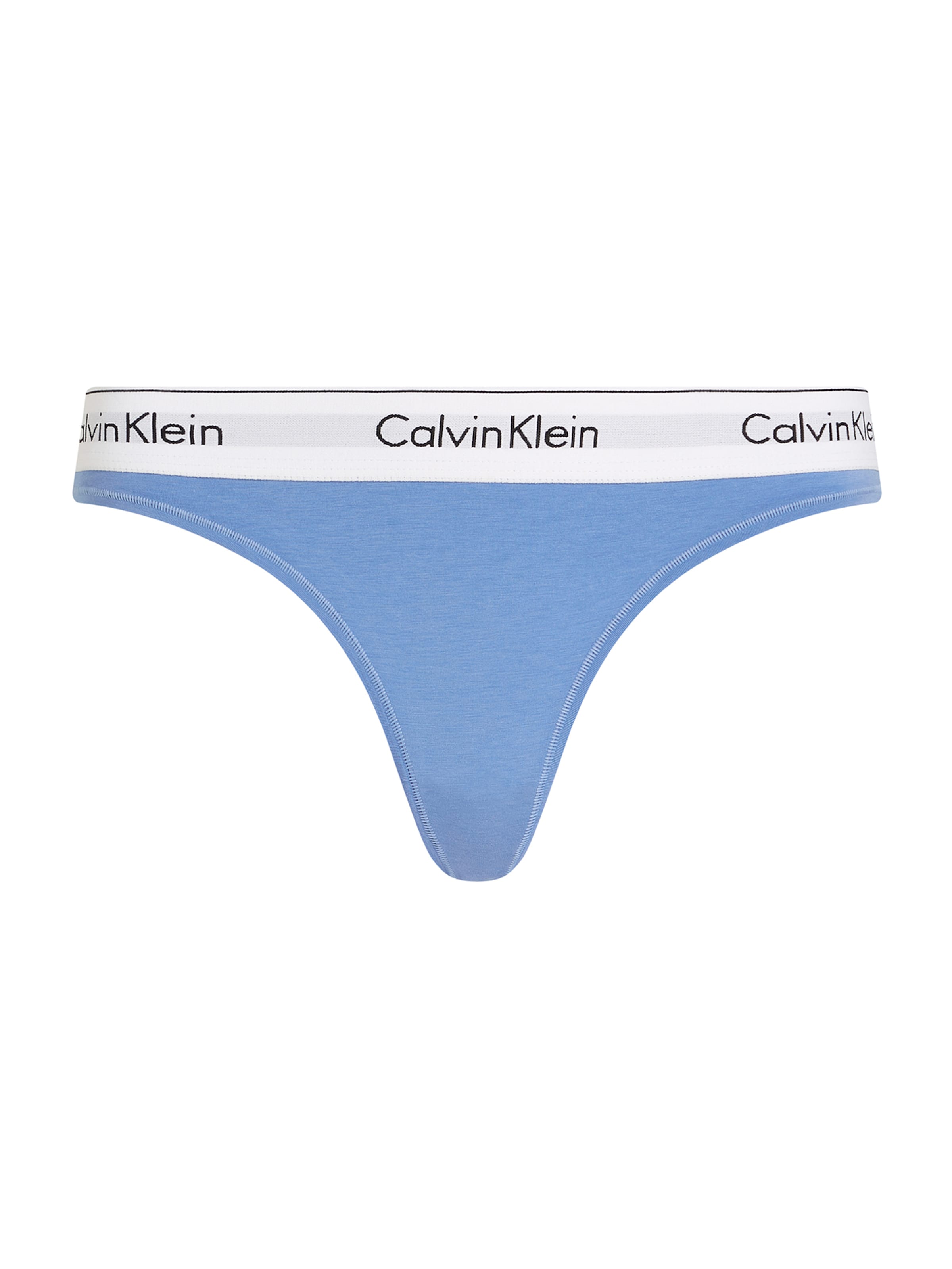 Calvin Klein Underwear Tanga – modrá: přední strana