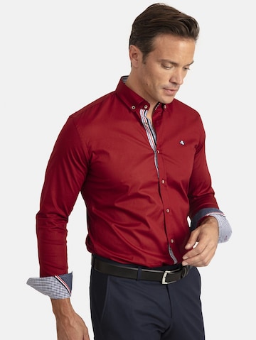 Regular fit Camicia 'Josh' di Sir Raymond Tailor in rosso