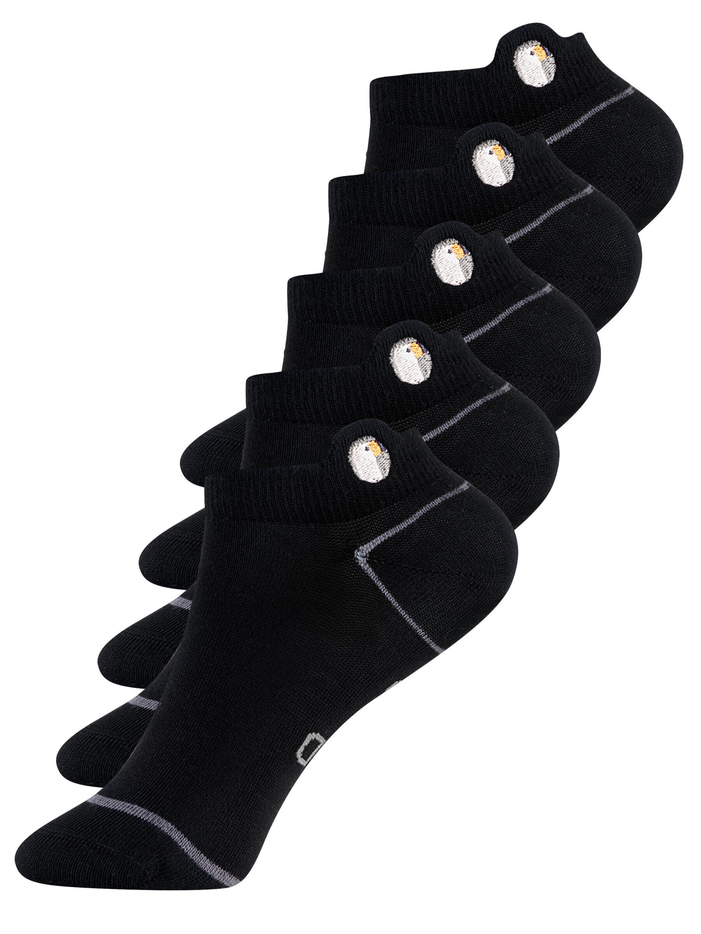 Sokid Ankle Socks in Black: front