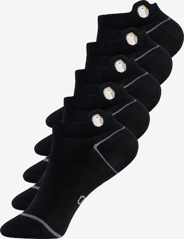Sokid Ankle Socks in Black: front