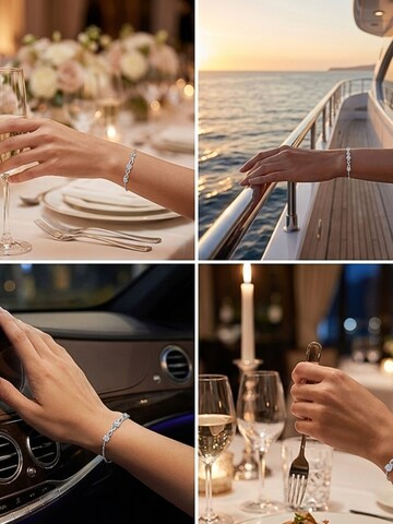 Bracelet 'INFINITY SILVER' UNIQAL en argent