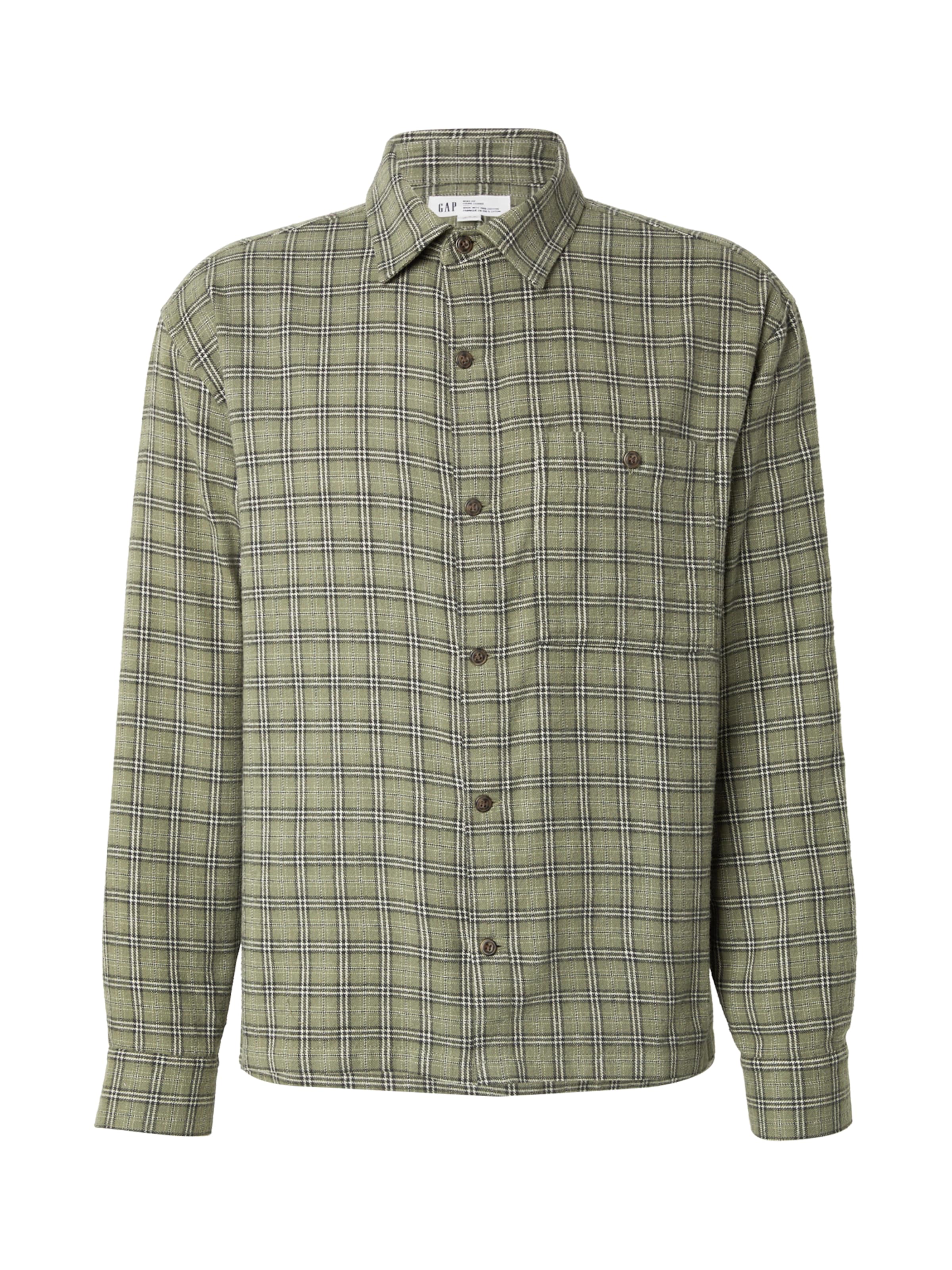 GAP - Ajuste regular Camisa en verde: frente