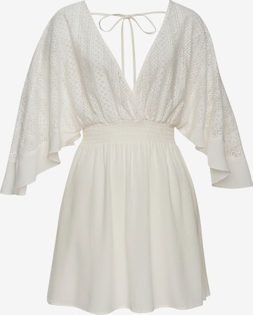 LASCANA Пляжное платье в Белый: спереди