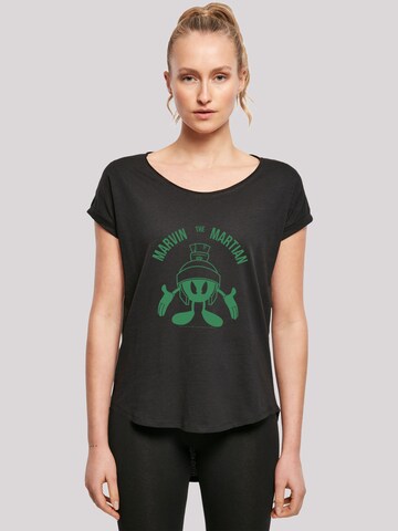 T-shirt 'Looney Tunes Marvin The Martian' F4NT4STIC en noir : devant