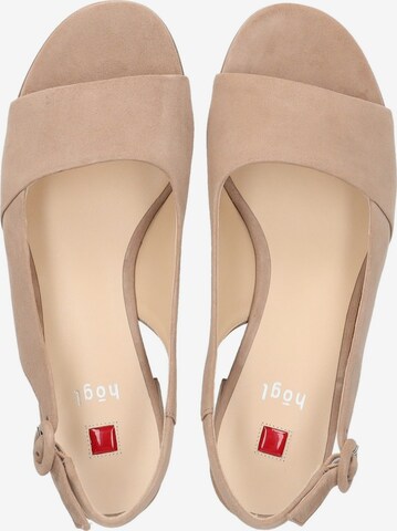 Högl Strap Sandals in Beige