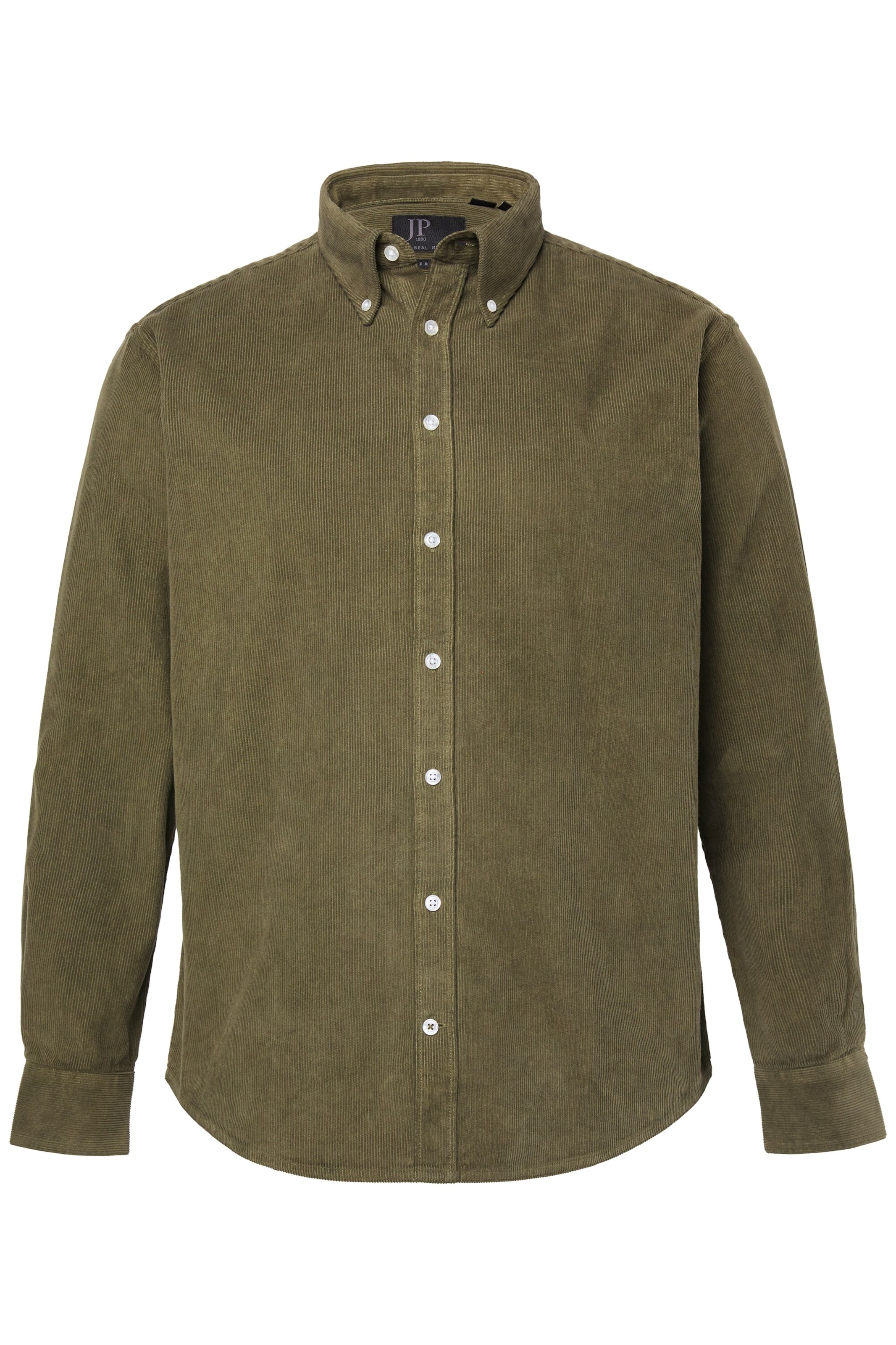 JP1880 Regular fit Overhemd in Groen: voorkant