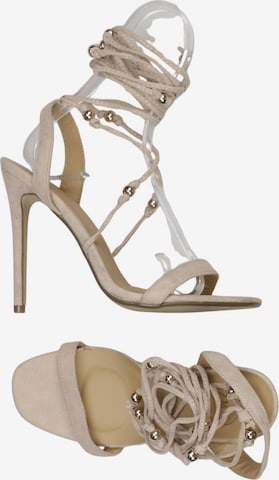 Missguided Sandalen 38 in Beige: Vorderseite