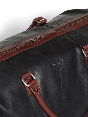 Howard London Weekendtaske 'Weekend Bag Cooper Black / Brown' i sort