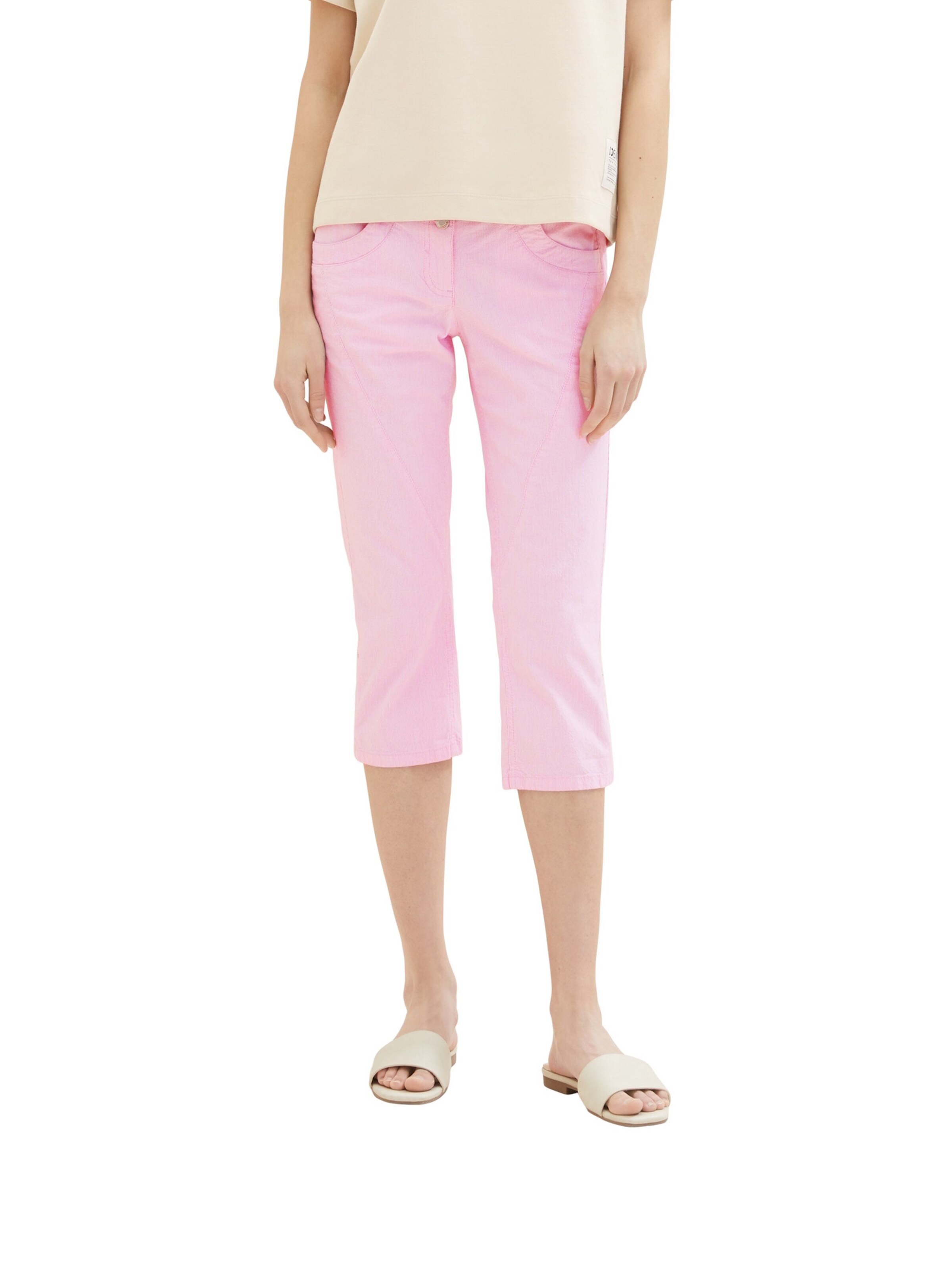 TOM TAILOR Slimfit Hose in Pink: Vorderseite