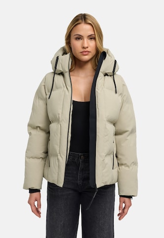 NAVAHOO Winterjas 'Wolkentanz XIV' in Beige: voorkant