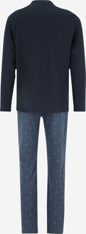 SCHIESSER Long Pajamas in Blue