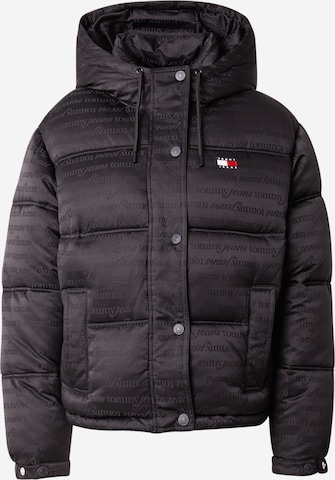 Tommy Jeans Winterjas in Zwart: voorkant