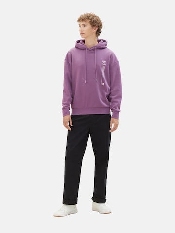 TOM TAILOR DENIM Sweatshirt 'Relaxed' in Purple