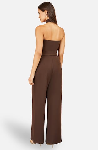 Yumi Jumpsuit in Braun: Rückseite