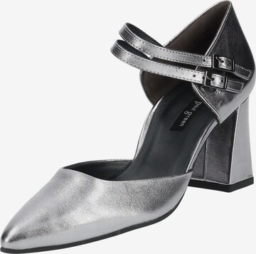 Paul Green Slingback Pumps in Silver: front