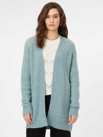 MOS MOSH Knit Cardigan in Green: front