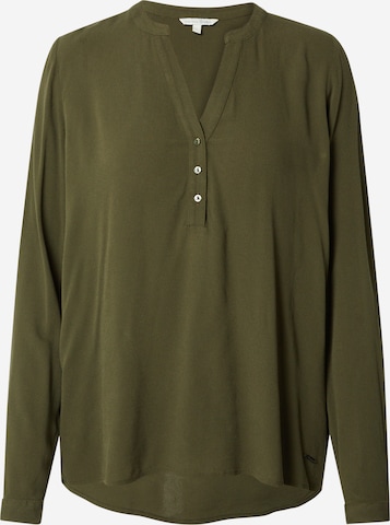 TOM TAILOR DENIM Blouse in Green: front