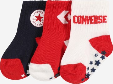 Chaussettes CONVERSE en rouge : devant