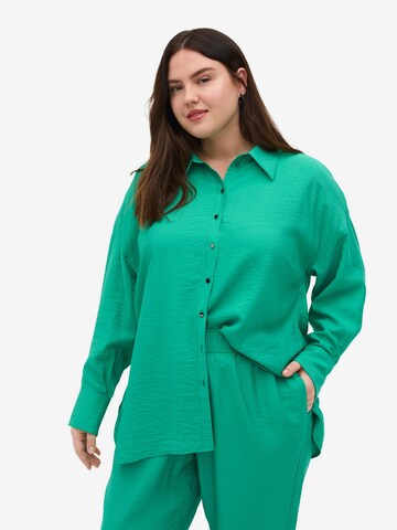 Zizzi Blouse 'XFAHIT' in Green: front