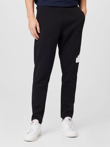 ADIDAS SPORTSWEAR Tapered Sportbroek 'Future Icons Badge Of Sport' in Zwart: voorkant