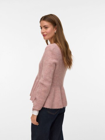 VERO MODA Knit cardigan 'EIKA' in Red