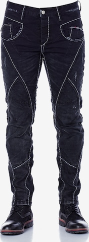 CIPO & BAXX Regular Jeans in Black: front