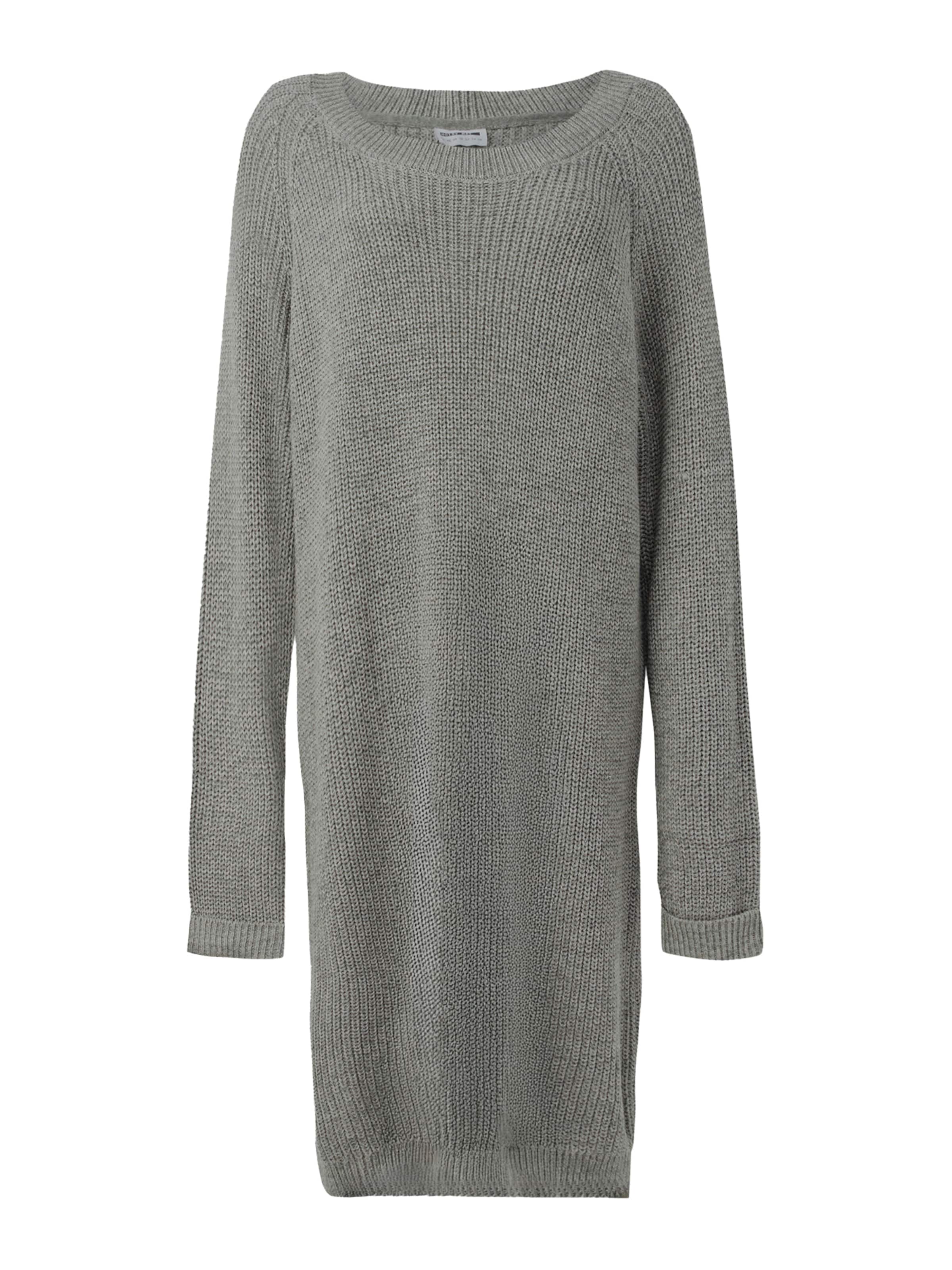 Noisy May Curve Knitted dress 'NMSIESTA' in Grey: front