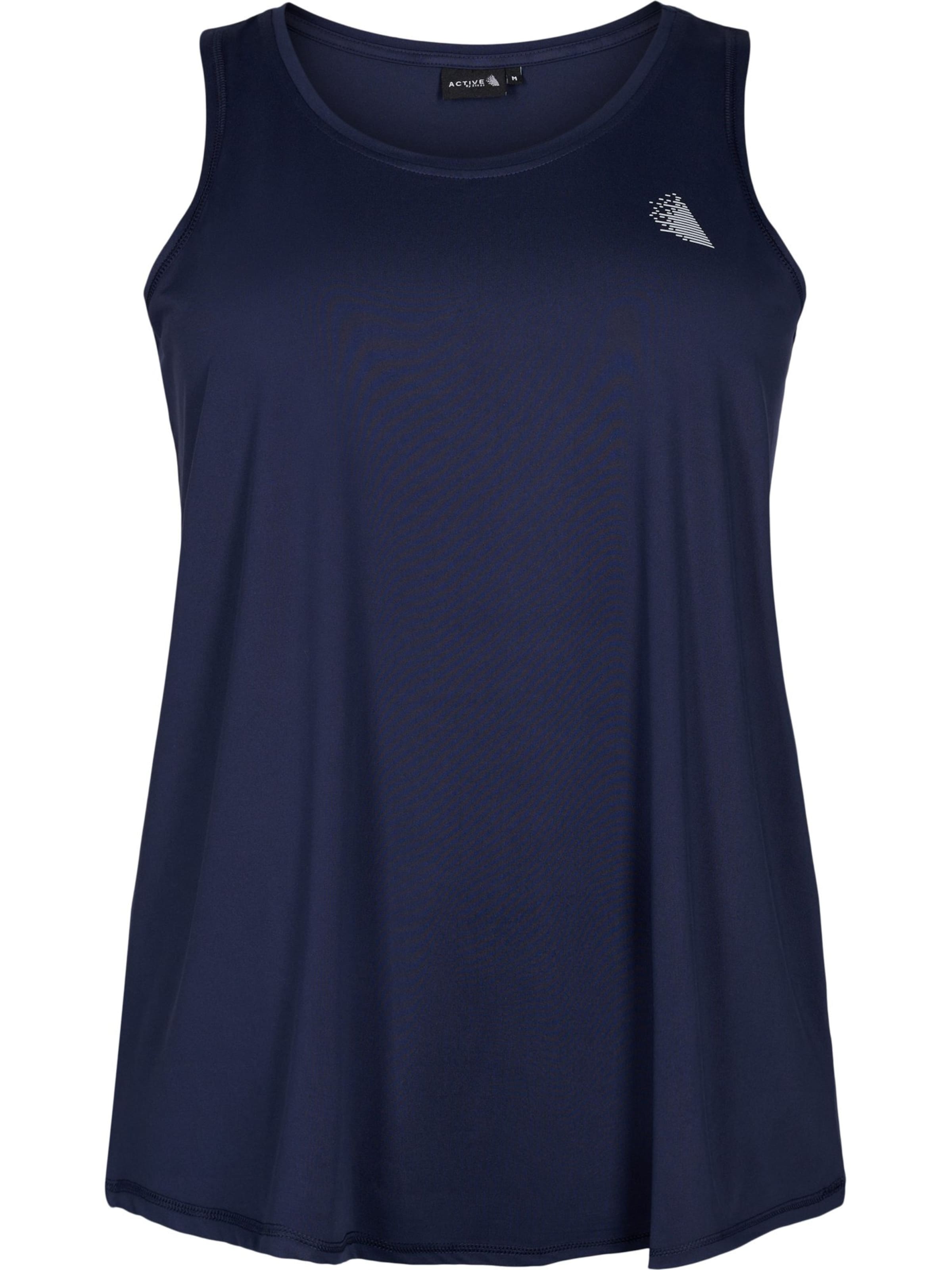 Sport top 'BASIC' de la Active by Zizzi pe negru: față