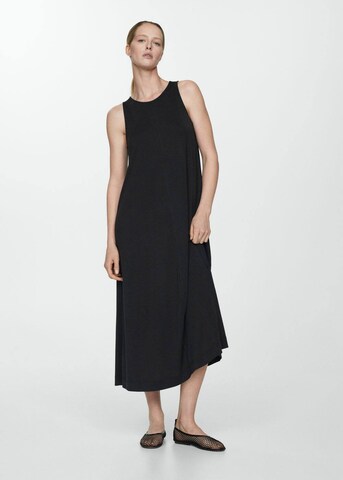 MANGO Sommerkleid 'Amaya' in Schwarz: Vorderseite