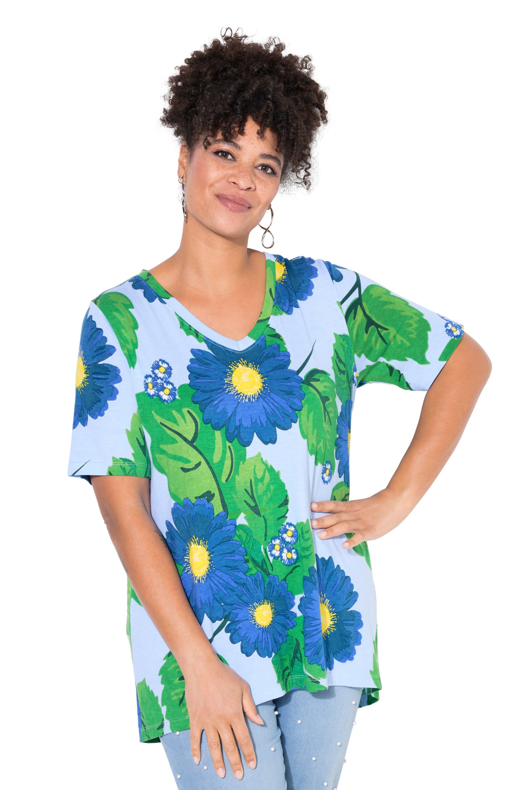 MIAMODA Shirt in Blauw: voorkant