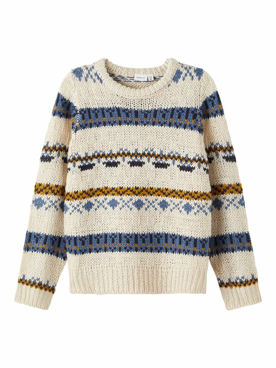 Ragazzo (taglie 140-176) 6KSgY NAME IT Pullover in Bianco Lana Ragazzo (taglie 140-176) 6KSgY NAME IT Pullover in Bianco Lana