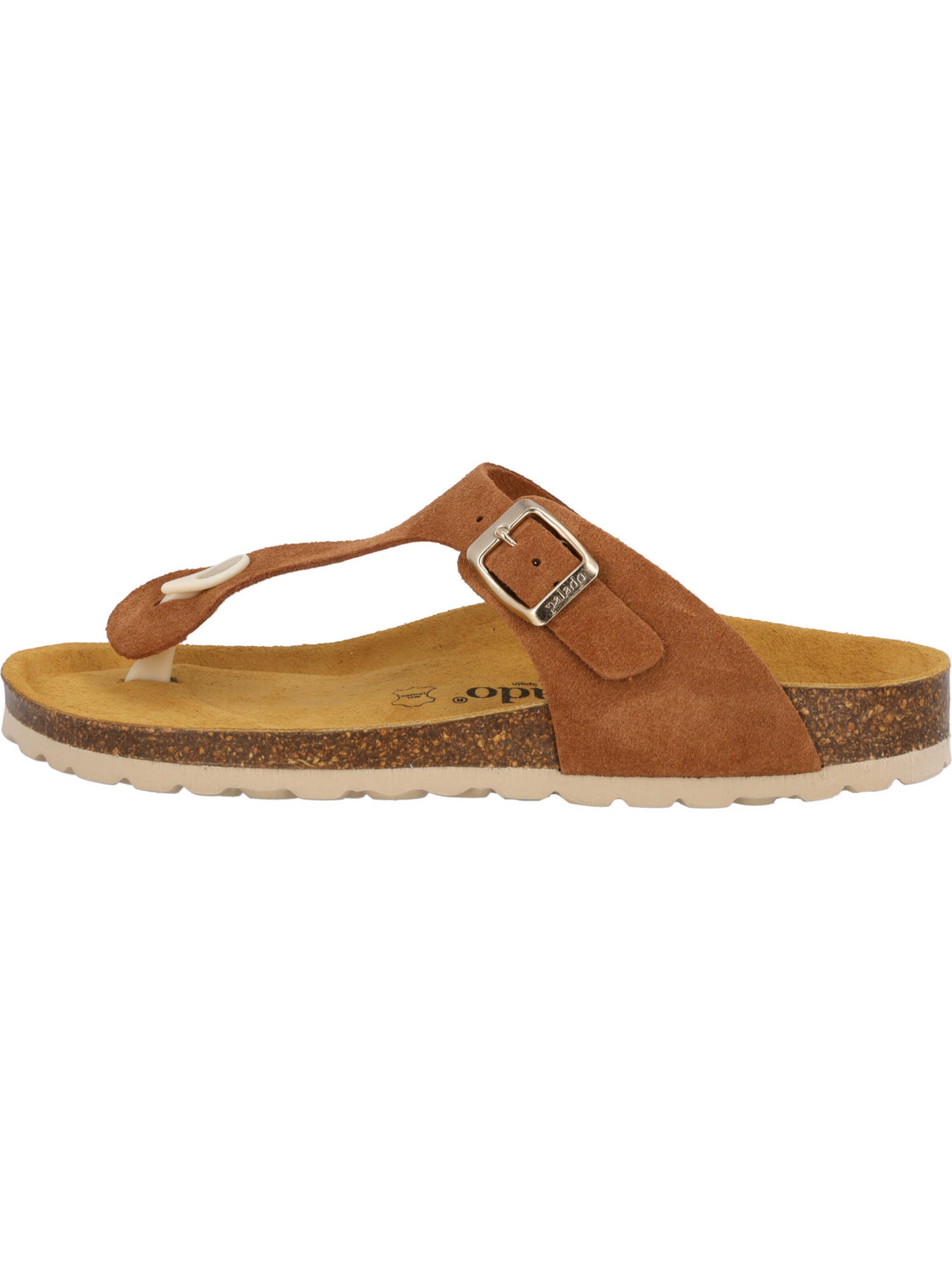 Palado T-bar sandals 'Palado Kos Suede Premium Leather' in Brown