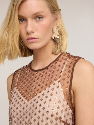 MOTIVI Jurk in Beige